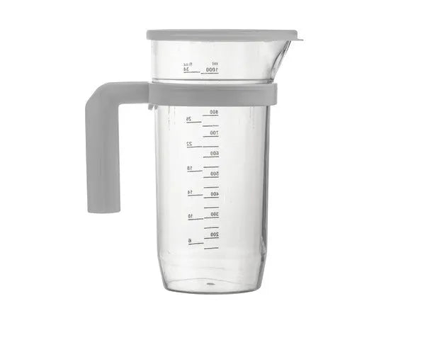 JARRA MEDIDORA PLÁSTICO CON TAPA 1 L.