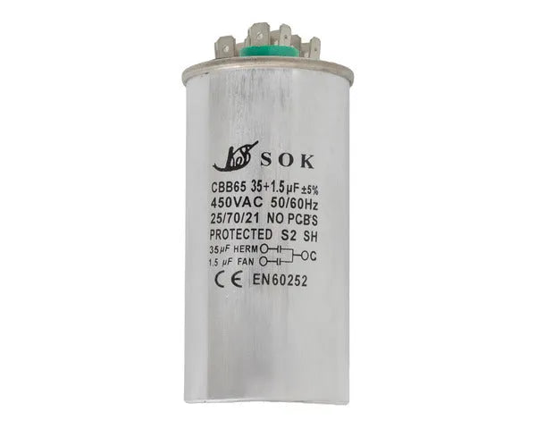 Condensador de trabajo 35µf + 1,5µf 450V