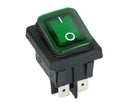Interruptor de balancin verde 20a