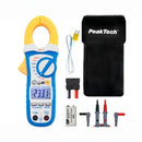Pinza amperimétrica TrueRMS 400A AC/DC para medición PEAKTECH P1650