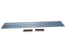 Rejilla ventilación 900x122mm inox mate