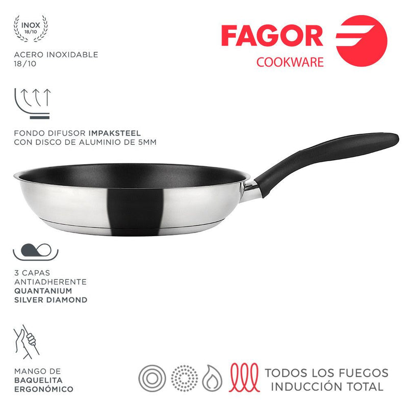 FAGOR Sarten INOXTHERM Ø26