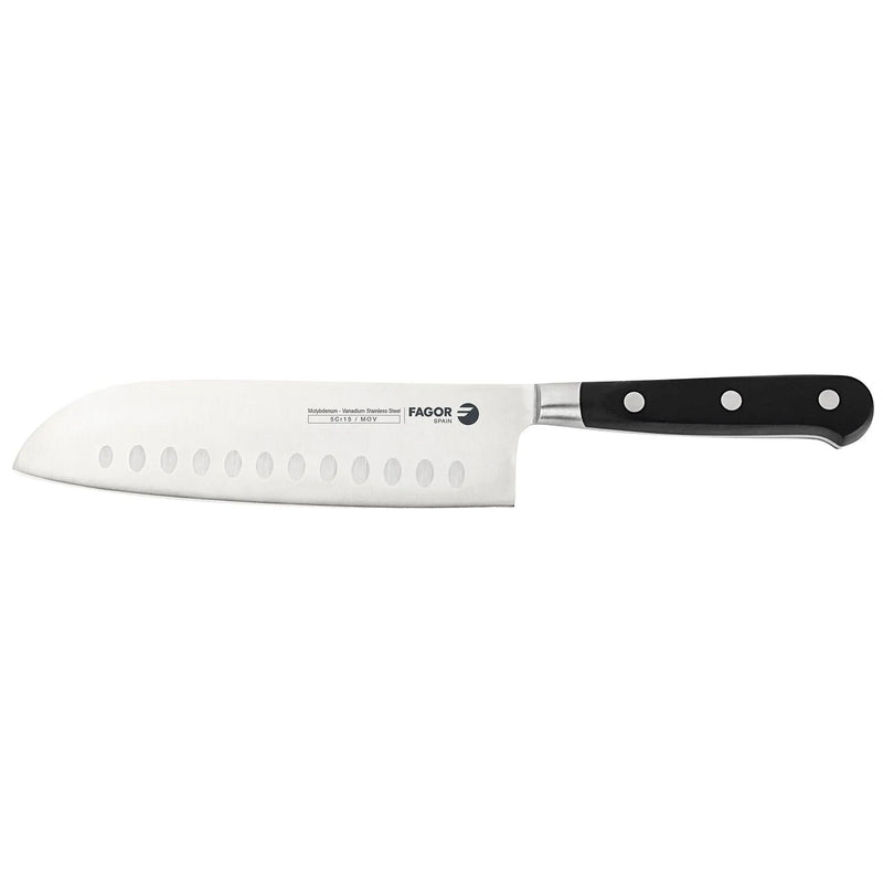 FAGOR Cuchillo santoku 18cm con punta (2,5mm)
