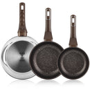 ALZA PETREA lote 3 sartenes 20-24-28 cm.