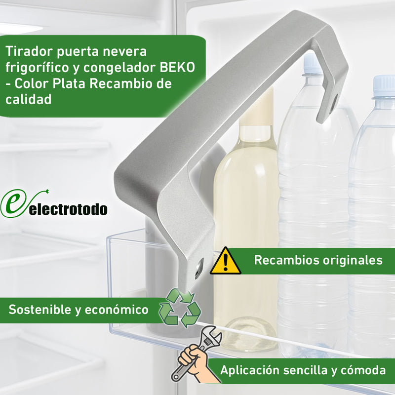 Tirador ORIGINAL Inox frigorífico Beko