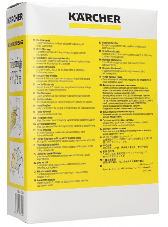 Karcher Bolsas originales aspiradora 6.904-329.0