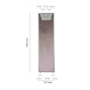 Filtro metálico izquierdo campana extractora Teka TL1-62 61874022 13,7 x 50,0cm