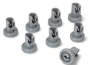Ruedas (8 unidades) cesto superior lavavajillas Zanussi, AEG 50269970005