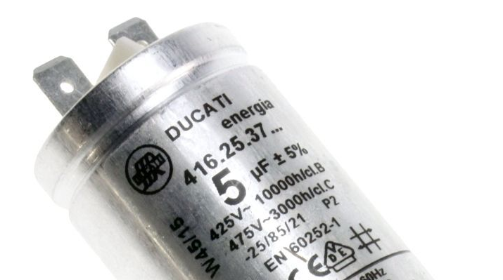 Condensador per a motor de ventilador d'assecadora de tambor Electrolux 1125427003
