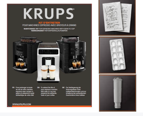 Kit netejador desincrustant cafetera Krups XS530010