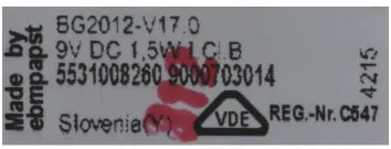 Ventilador frigorífico Bosch, Balay, Siemens 00742007