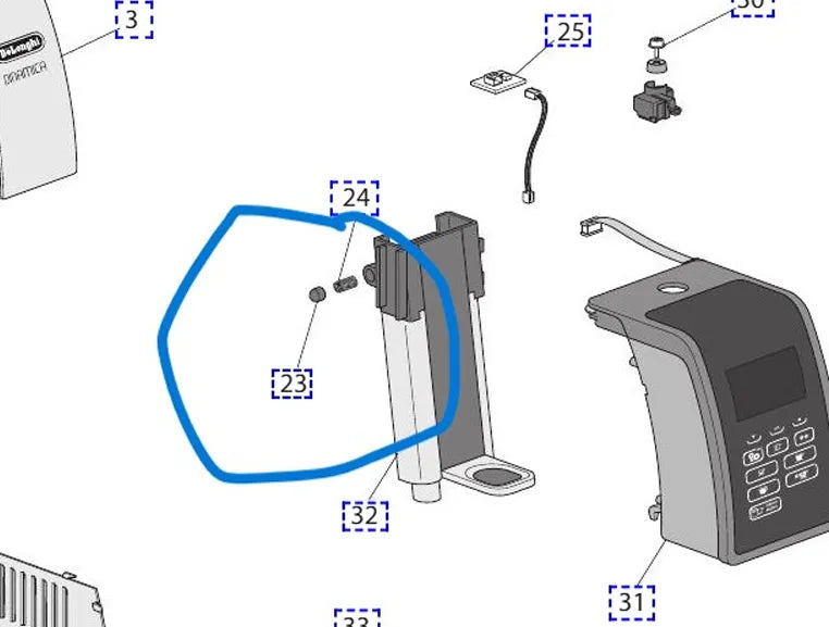 DeLonghi Regulador cafetera  automática Dinamica y Magnifica 5332227400