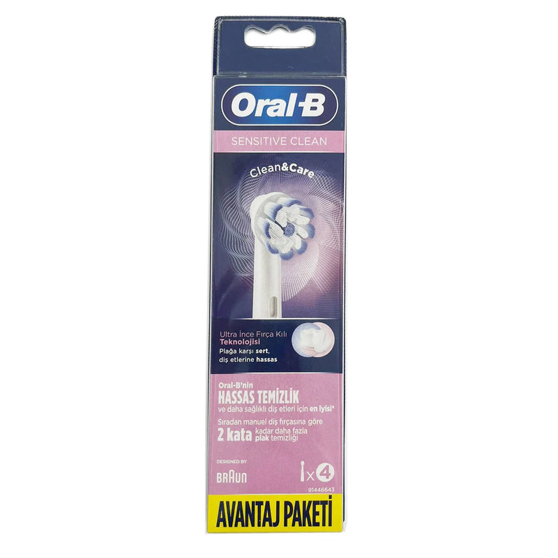 Cepillo dental Braun Oral-B Sensitive Clean - 4 unidades