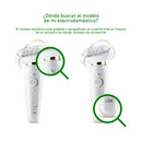 Cabezal masajeador depiladora Braun Silk Epil 9 Flex 81719650