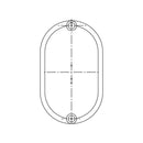 Tapa cubre tornillo para manilla de puerta Electrolux 7809 de 15.5x9.4mm 2230415339