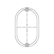 Tapa cubre tornillo para manilla de puerta Electrolux 7809 de 15.5x9.4mm 2230415339