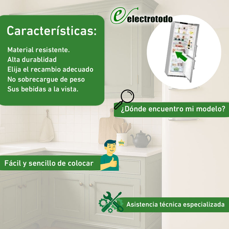 Tirador frigorifico panelable Fagor, Edesa, Aspes AS0000496