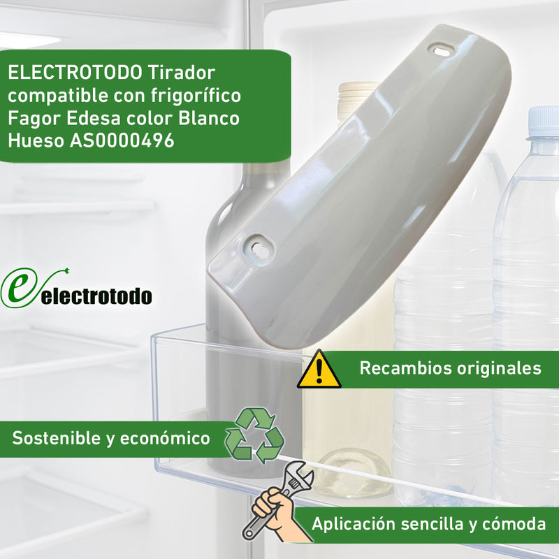 Tirador frigorifico panelable Fagor, Edesa, Aspes AS0000496
