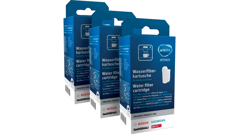 Pack de 3 iltros de agua cafetera automática Siemens, Neff 17000706