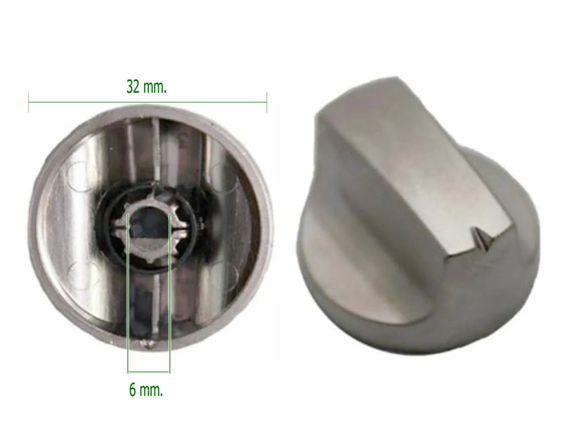 Mando metalizado horno Teka HE510 61004111