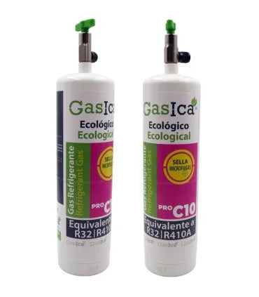 Pack gas refrigerante ecológico GASICA PRO C10 - R32 R410A