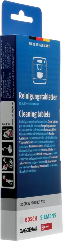 Recambio pastillas limpiadoras cafetera Bosch Siemens Balay