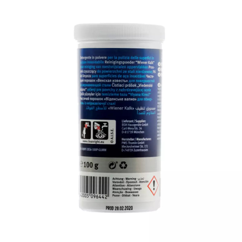 Bosch producto de limpieza en polvo para el cuidado del acero inoxidable 00311946