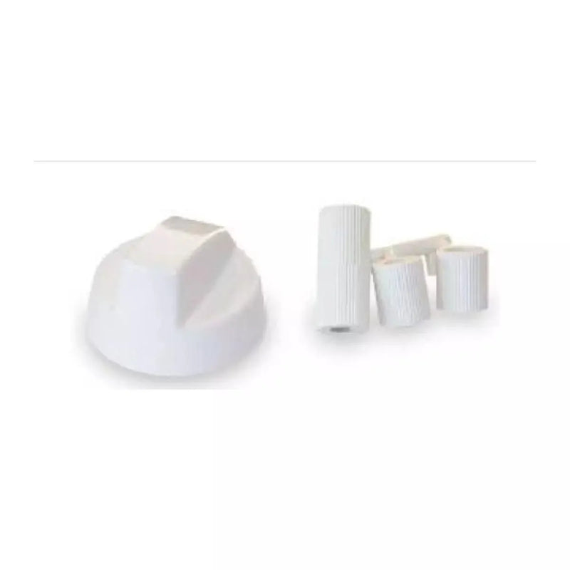 Kit 4 mandos universales blancos cocina – Eje 6 y 8 mm