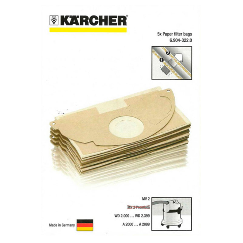 Recambio para bolsa de aspirador Kärcher WD 6.904-322.0